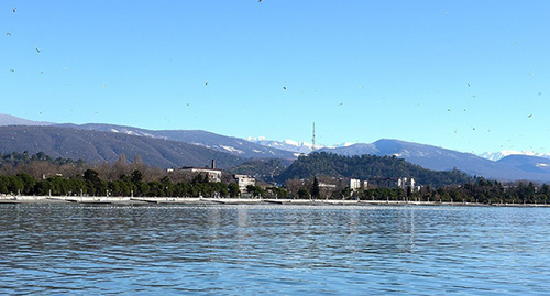 Побережье Абхазии. Фото: © Sputnik / Томас Тхайцук
 http://sputnik-abkhazia.ru/Abkhazia/20161021/1019722004/v-vyxodnye-dni-v-abxazii-osadkov-ne-budet.html
