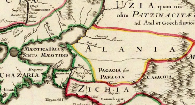Карта с изображением территории Алании, составленная французским картографом Гийомом Делилем (1715 год). Фото: Commons.wikimedia.org