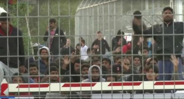 Депортационный лагерь в Турции. Фото: скриншот видео "Первого канала".