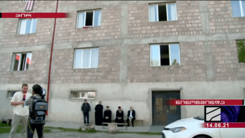 Здание интерната для сирот в Ниноцминде. Стоп-кадр репортажа телекомпании "Рустави 2".
