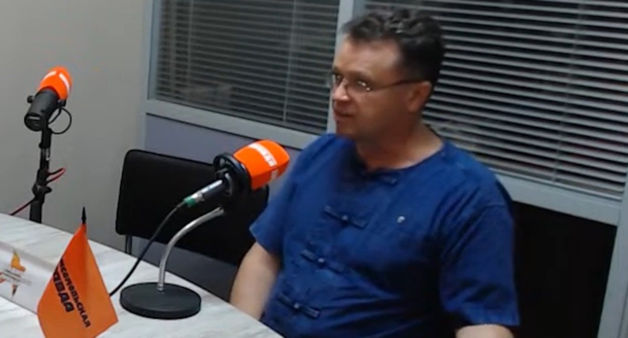 Вячеслав Ященко, стоп-кадр видео канала Радио Комсомольская правда Волгоград
https://www.youtube.com/watch?v=zISACHkyE6c&t=585s