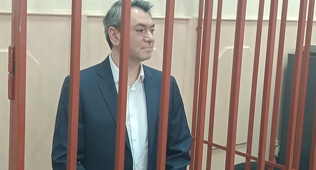 Григорий Мельконьянц в зале суда. Фото корреспондента "Кавказского узла"