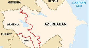 Граница Азербайджана и Армении. Фото: Golden. https://ru.wikipedia.org/