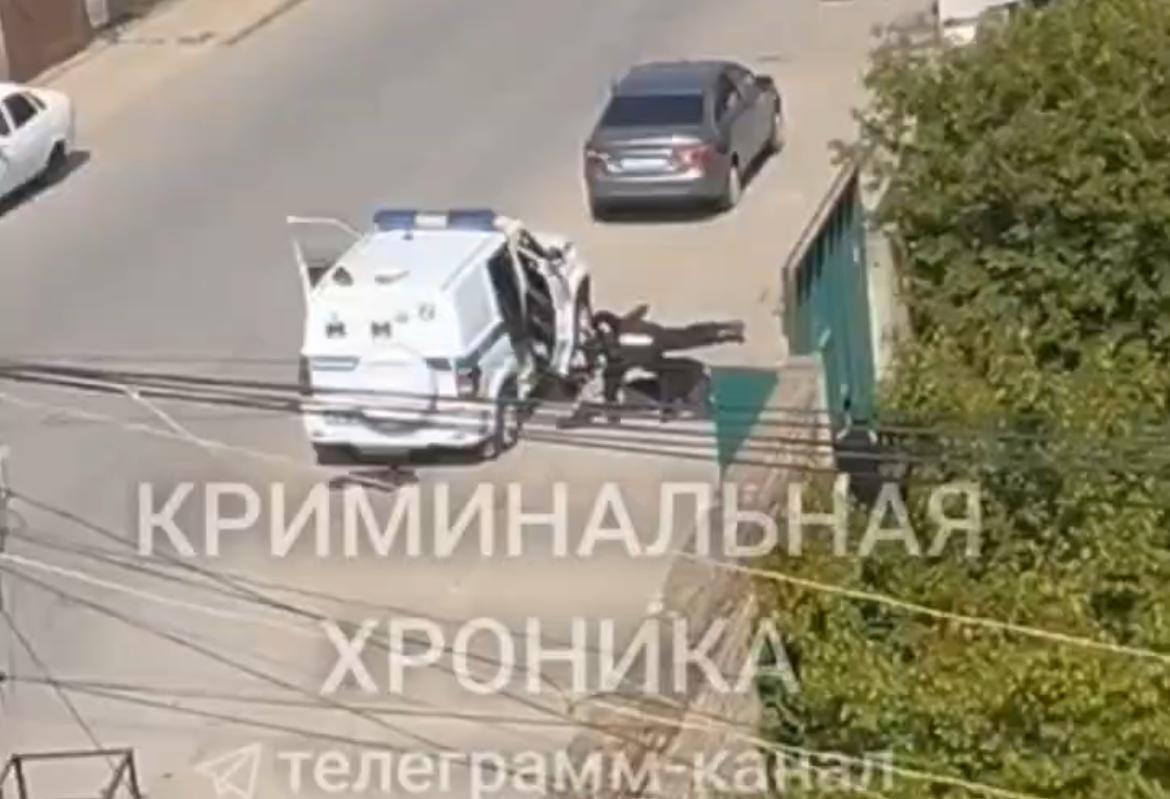 Перестрелка в Махачкале. 5 мая 2025 г. Скриншот видео Телеграм канал "Криминальная хроника"