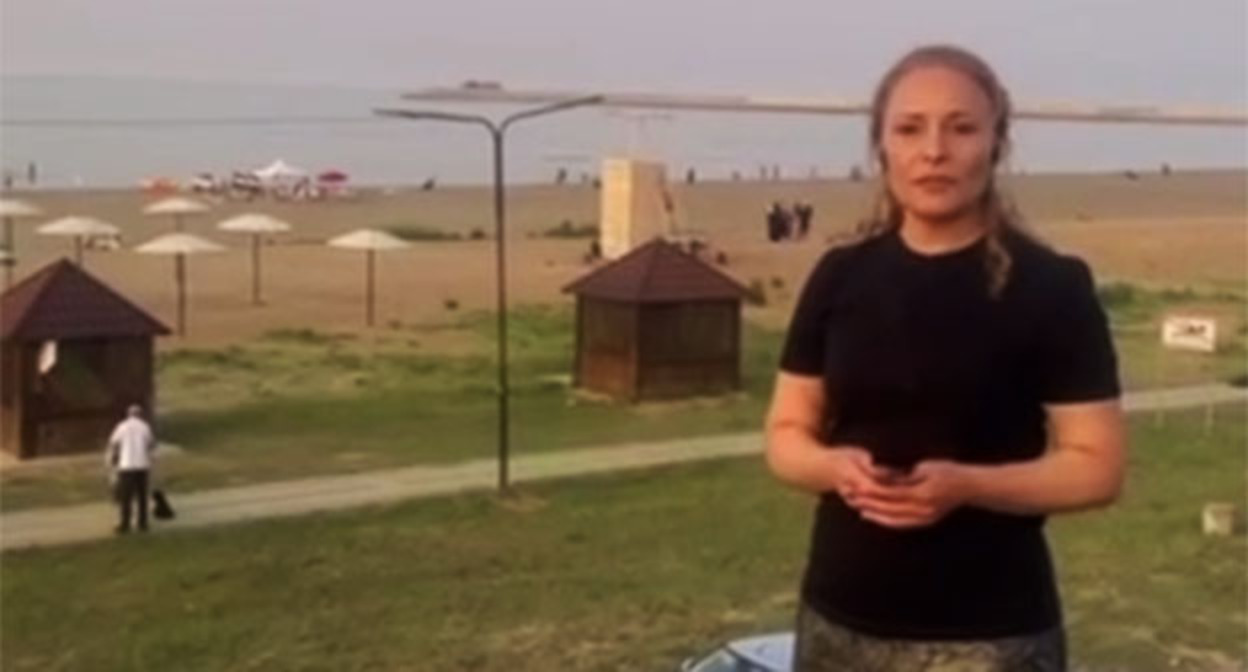 Видеообращение Патимат Гусейновой. 9 июня 2025 г. Скриншот видео https://t.me/shtab_dagestana_kanal/33455