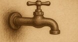 Перебои с подачей воды. Условное фото, создано "Кавказским узлом" с использованием ИИ в программе Copilot.