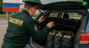 Работник таможни. Иллюстрация создана «Кавказским узлом» с помощью ИИ в программе Copilot