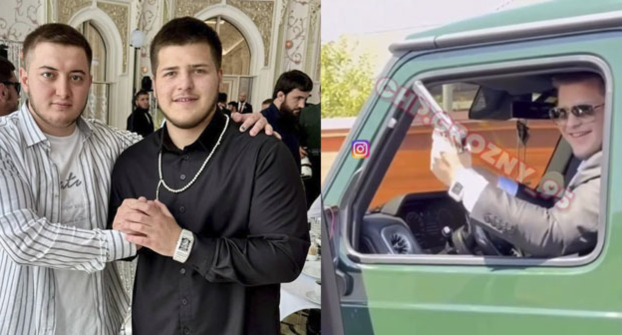 Адам Кадыров. Коллаж "Кавказского узла". Скриншот видео https://t.me/chpgrozny_95/13964